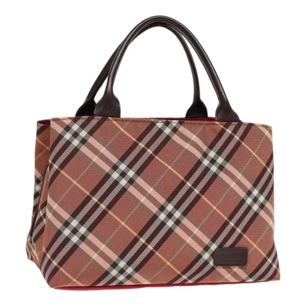 BURBERRY Nova Check Blue Label Hand Bag Nylon BrownNew ti2040 on Sale