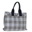 BURBERRY Nova Check Blue Label Hand Bag Nylon BlueNew kk234 Sale