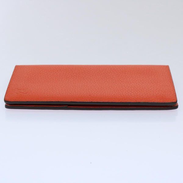 LOUIS VUITTON Portefeuille Plaza Taurillon Leather Orange M58203  60098 Hot on Sale