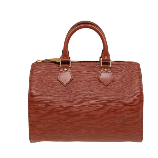 LOUIS VUITTON Epi Speedy 25 Hand Bag Brown M43013  ep4769 For Sale