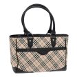 BURBERRY Nova Check Hand Bag Canvas Beige BlackNew 90729 For Discount