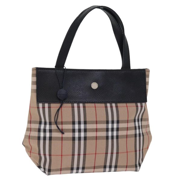 BURBERRY Nova Check Hand Bag Canvas BeigeNew yk12950 Hot on Sale