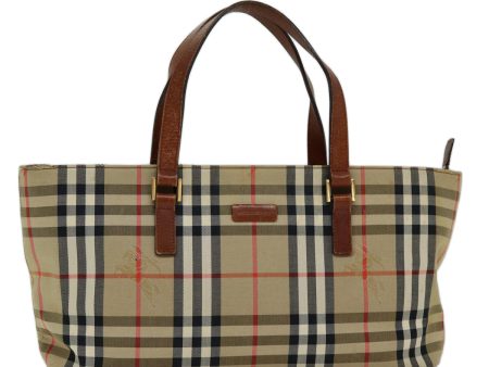 BURBERRY Nova Check Hand Bag Canvas BeigeNew ti1735 Online Sale