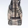 BURBERRY Nova Check Hand Bag Canvas Beige SilverNew 94411 Online Hot Sale