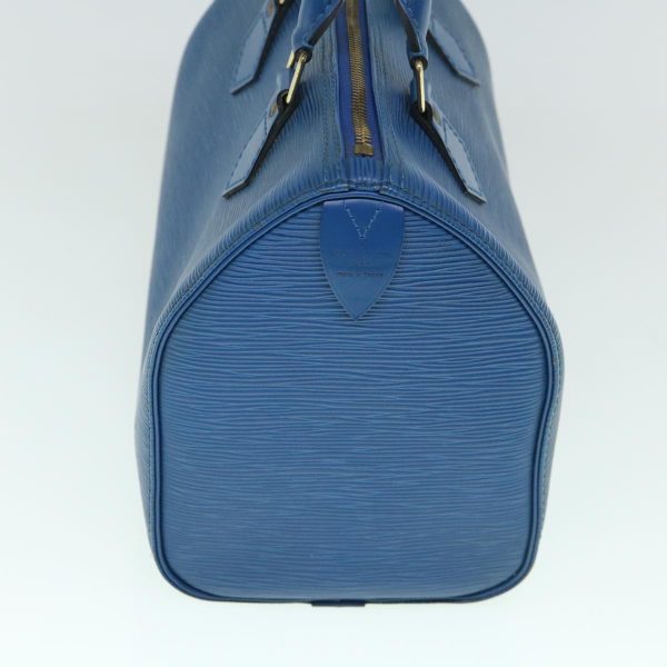 LOUIS VUITTON Epi Speedy 25 Hand Bag Toledo Blue M43015  ki3838 For Cheap