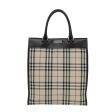 BURBERRY Nova Check Hand Bag Canvas Beige Dark BrownNew bs15800 Online Sale