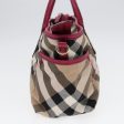 BURBERRY Nova Check Hand Bag Canvas 2way Beige GoldNew 88617 Discount