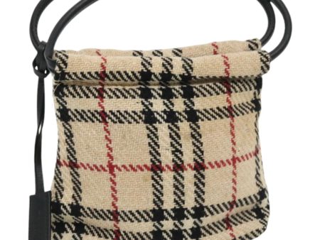 BURBERRY Nova Check Hand Bag Canvas BeigeNew 96173 Hot on Sale