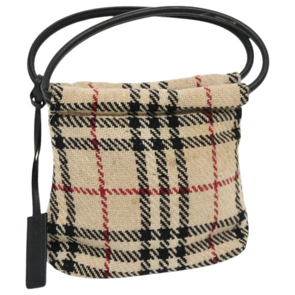 BURBERRY Nova Check Hand Bag Canvas BeigeNew 96173 Hot on Sale