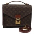 LOUIS VUITTON Monogram Monceau 28 Hand Bag 2way M51185  80337 For Cheap