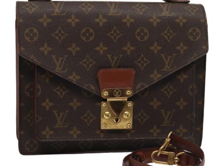 LOUIS VUITTON Monogram Monceau 28 Hand Bag 2way M51185  80337 For Cheap