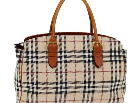 BURBERRY Nova Check Hand Bag Canvas BeigeNew bs14828 Online Hot Sale