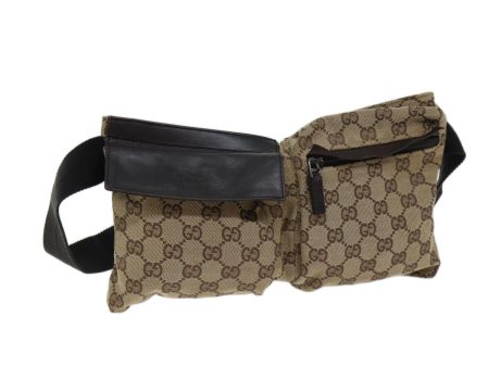 GUCCI GG Canvas Waist bag Beige 28566 ki4305 For Discount