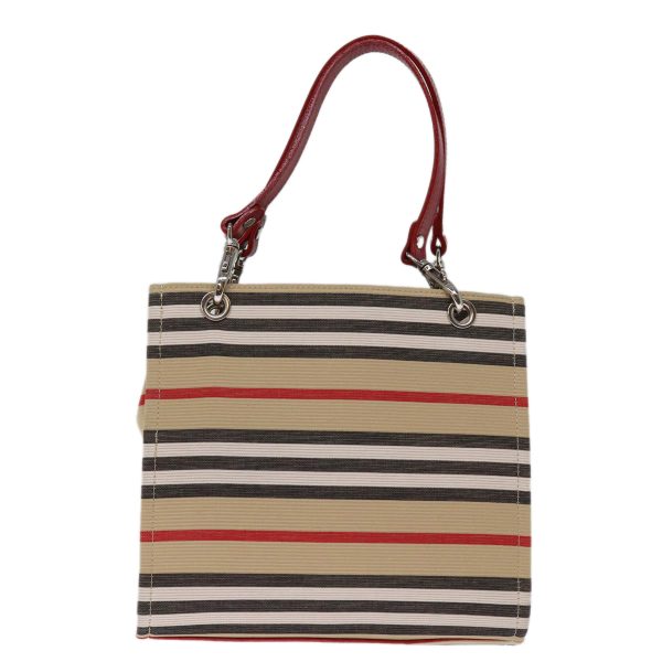 BURBERRY Hand Bag Canvas BeigeNew 76550 on Sale