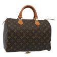 LOUIS VUITTON Monogram Speedy 30 Hand Bag M41526  60058A Fashion