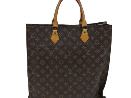 LOUIS VUITTON Monogram Sac Plat Hand Bag M51140  77617 Fashion