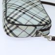 BURBERRY Nova Check Blue Label Hand Bag Nylon Light BlueNew bs15360 Online Sale