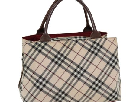 BURBERRY Nova Check Hand Bag Canvas Beige BrownNew 75662 on Sale