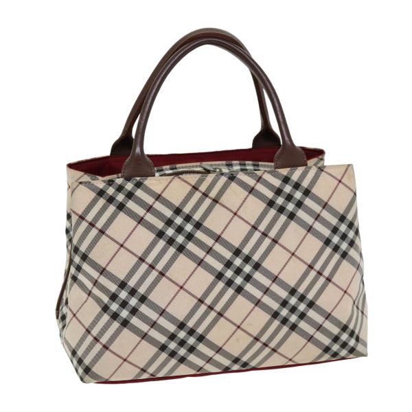 BURBERRY Nova Check Hand Bag Canvas Beige BrownNew 75662 on Sale