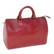 LOUIS VUITTON Epi Speedy 30 Hand Bag Castilian Red M43007  60718 on Sale