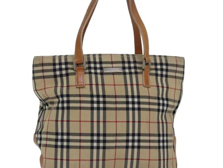 BURBERRY Nova Check Blue Label Hand Bag Canvas Beige BrownNew 80165 Online