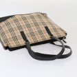 BURBERRY Nova Check Hand Bag Canvas Leather 2Set Beige BlackNew ti1939 on Sale