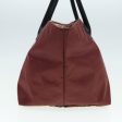 BURBERRY Nova Check Blue Label Hand Bag Nylon Wine Red BlackNew ti1967 Fashion