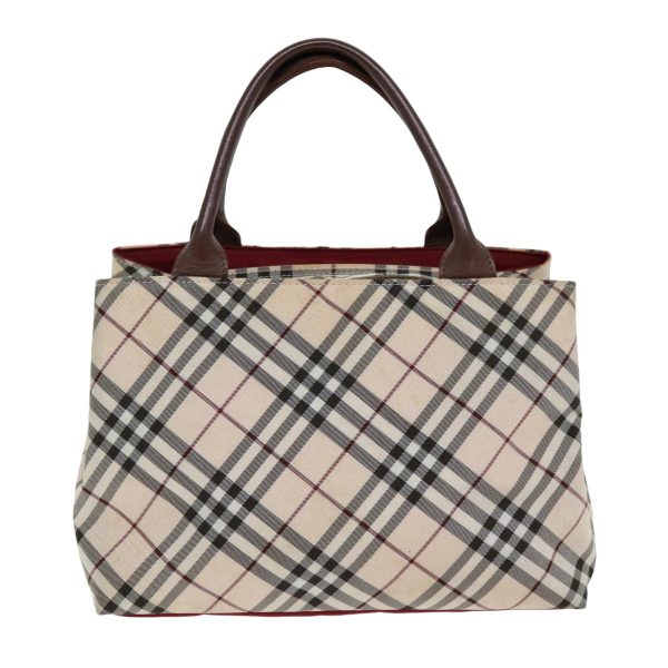 BURBERRY Nova Check Hand Bag Canvas Beige BrownNew 75662 on Sale