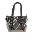 BURBERRY Nova Check Hand Bag Canvas Leather 2way BlackNew bs16022 For Cheap