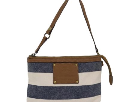 BURBERRY Blue Label Hand Bag Canvas Navy Beige BrownNew hk1415 Online Sale