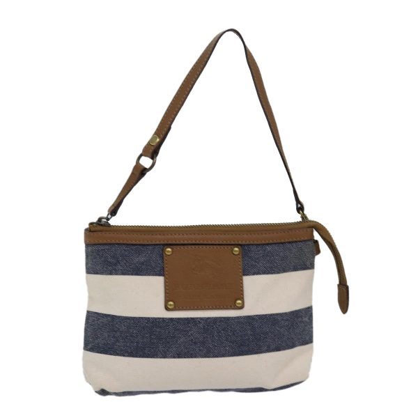 BURBERRY Blue Label Hand Bag Canvas Navy Beige BrownNew hk1415 Online Sale