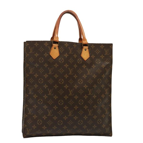 LOUIS VUITTON Monogram Sac Plat Hand Bag M51140  79080 on Sale