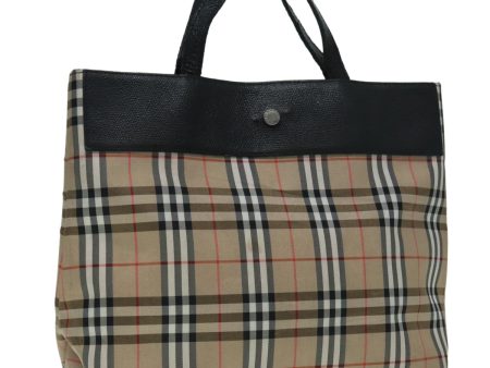 BURBERRY Nova Check Hand Bag Canvas BeigeNew bs17821 Fashion