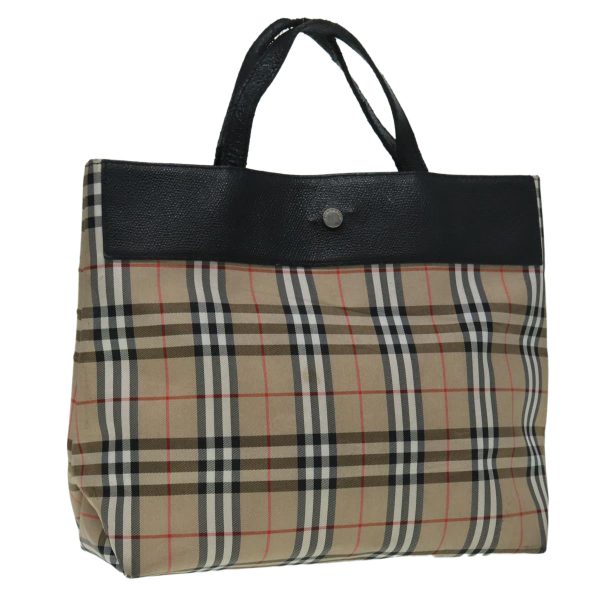 BURBERRY Nova Check Hand Bag Canvas BeigeNew bs17821 Fashion