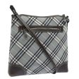 BURBERRY Blue Label Nova Check Shoulder Bag GrayNew 80145 Sale