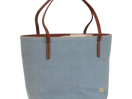 BURBERRY Blue Label Hand Bag Canvas BlueNew ti1857 Discount