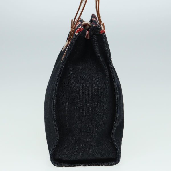 BURBERRY Blue Label Denim Hand Bag Canvas NavyNew ti1891 For Sale