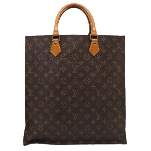 LOUIS VUITTON Monogram Sac Plat Hand Bag M51140  80370 Fashion