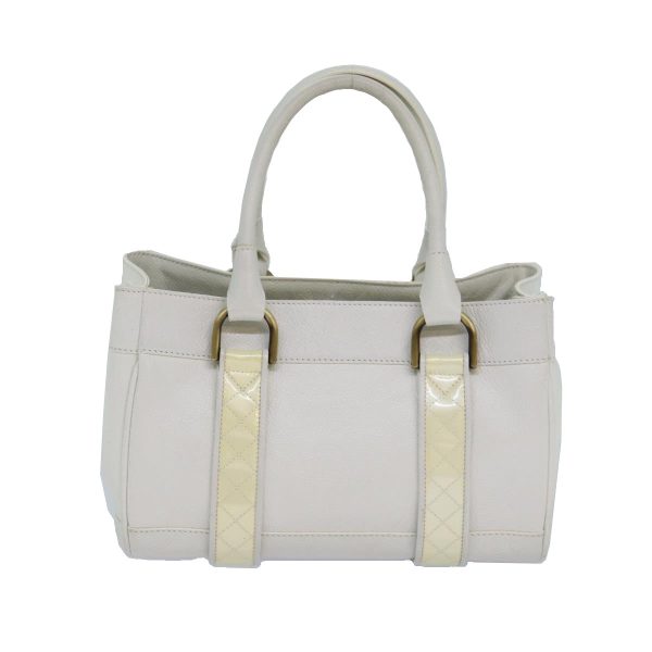 BURBERRY Hand Bag Leather WhiteNew ti1784 on Sale