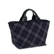 BURBERRY Nova Check Blue Label Hand Bag Nylon NavyNew ti1994 Online