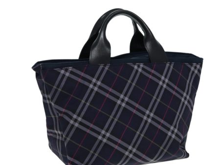 BURBERRY Nova Check Blue Label Hand Bag Nylon NavyNew ti1994 Online