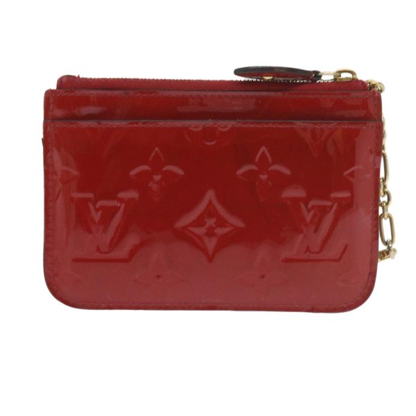 LOUIS VUITTON Vernis Pochette Cles NM Coin Purse Red M91669  bs10654 For Discount