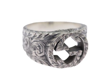 GUCCI Interlocking Ring Ag925 Silver bs14631 Discount