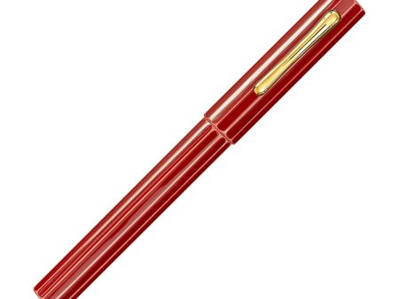 Taccia Kaku-Tate Limited Edition Fountain Pen, Umegasane (Apricot Red) - 14K Gold Nib Online Sale