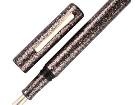 Taccia Granite Stone Fountain Pen - Brown GT Fashion