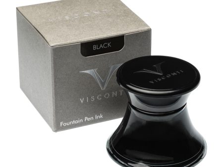 Visconti Glass Inkwell, Black - 50ml Discount