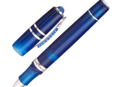 Visconti Homo Sapiens Demo Stones Roller Ball Pen - Sapphire For Sale